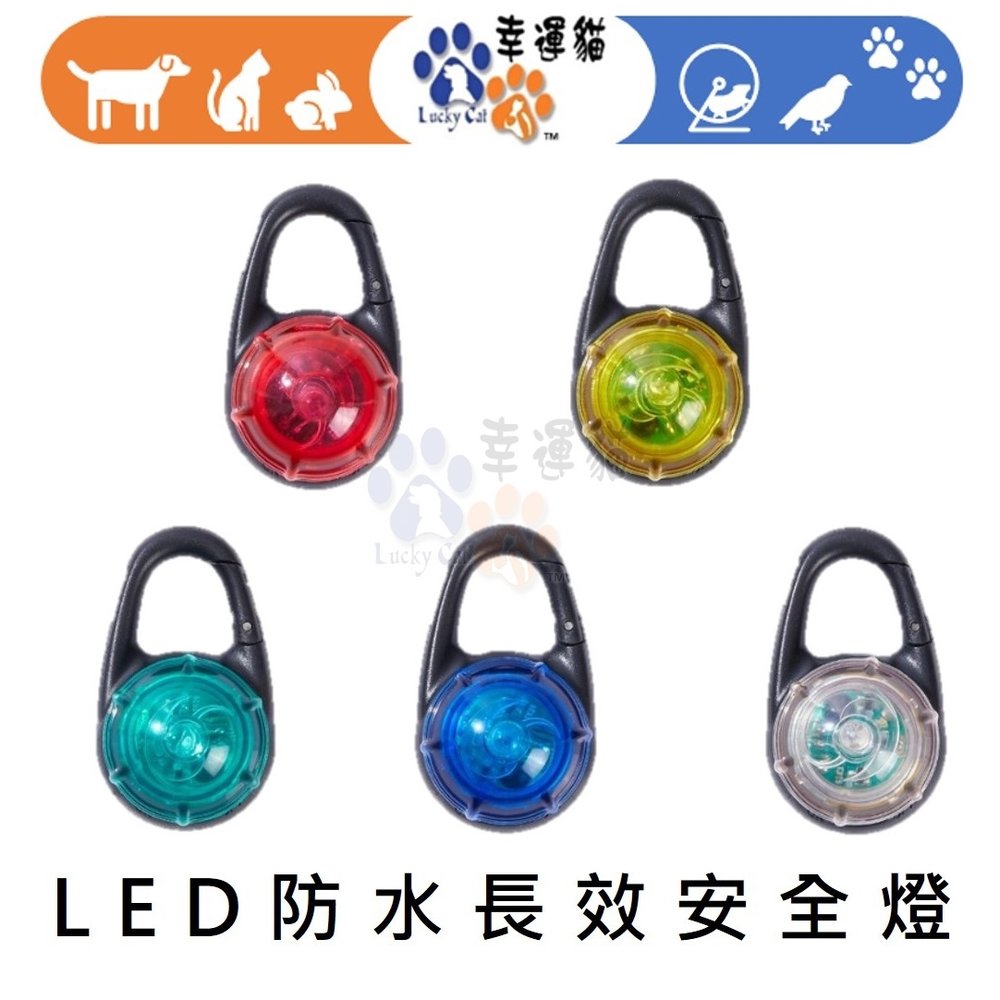 【幸運貓】 EEToys 宜特 LED防水長效安全 寵物安全燈 多種顏色 璦寶