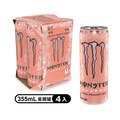 【Monster Energy 魔爪】超越蜜桃閃耀碳酸能量飲料 易開罐355ml (4入/組)(無糖)