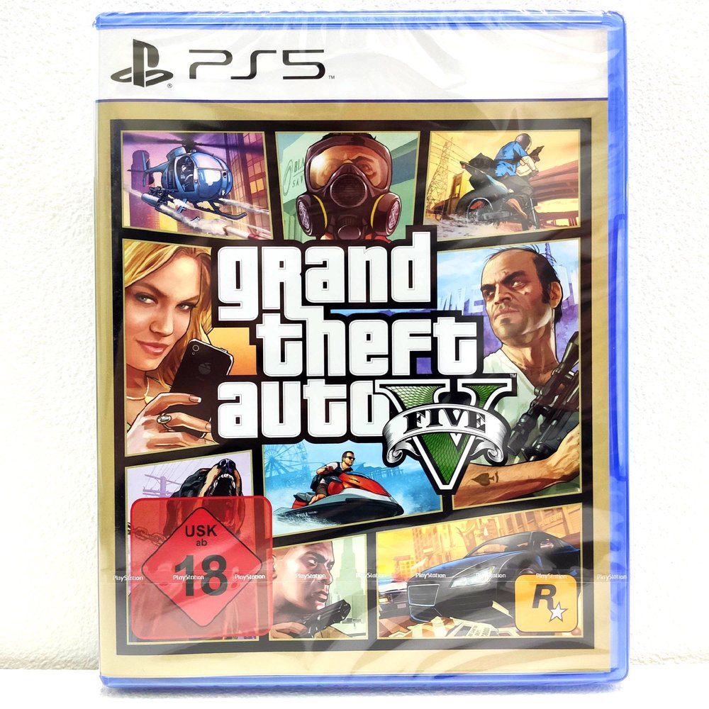 PS5 GTA5 俠盜獵車手5 中文版 Grand Theft Auto V GTA5 英文封面