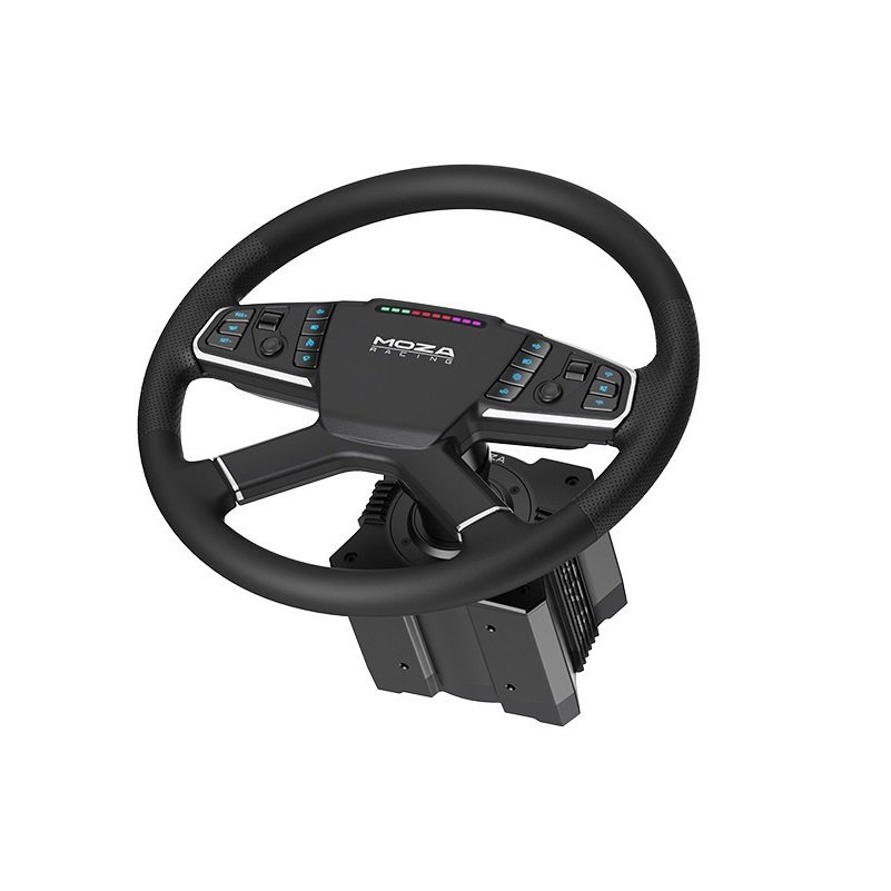 MOZA 魔爪 TSW卡車方向盤模擬套組 含卡車方向盤專用桌面夾 桌面支架 歐洲卡車模擬器/RS060RS062