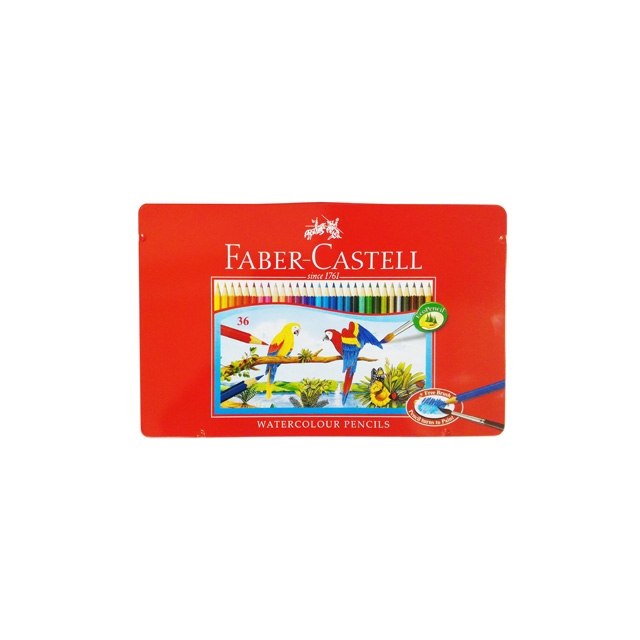 Faber-Castell 輝柏 進口36色鐵盒色鉛筆 紅盒.水性 115937