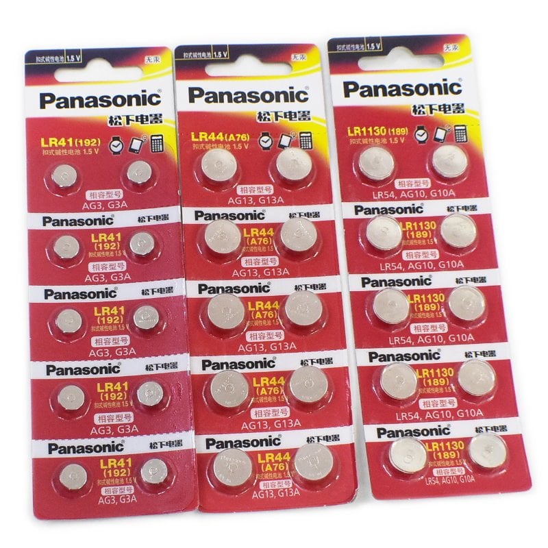 【GQ455-7】Panasonic 水銀電池 LR44 LR41 AG3 AG10 AG13 國際 鈕扣電池