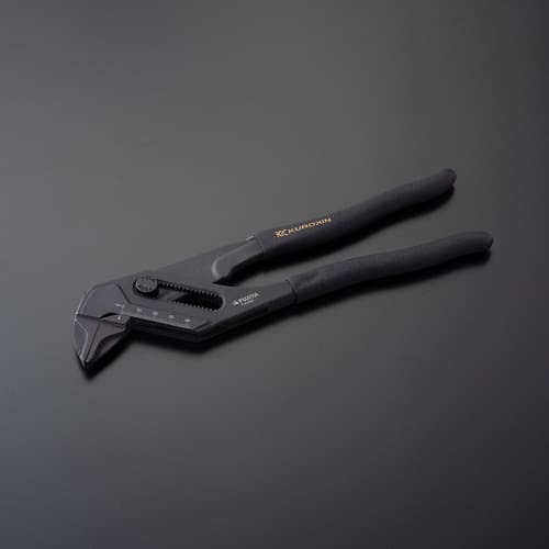 FUJIYA 黑金 板手鉗 快速型 活動管鉗 多功能水管鉗 最大開口45mm FLM-45-BG