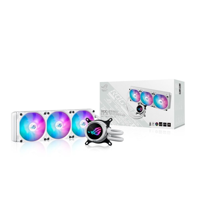 米特3C數位–ASUS 華碩 ROG STRIX LC III 360 ARGB White Edition 白龍三代/90RC00T2-M0TAY0