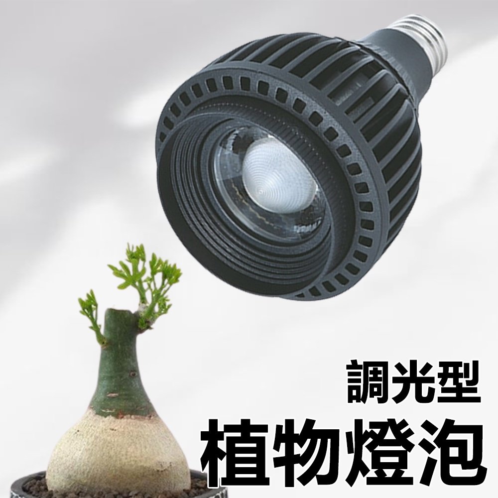 【君沛植物燈】LED 植物燈 20瓦 調光型 高亮全光譜 E27植物燈泡 100-240V全球電壓通用