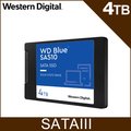 WD BLUE藍標 SA510 4TB 2.5吋 SATA SSD固態硬碟(WDS400T3B0A)