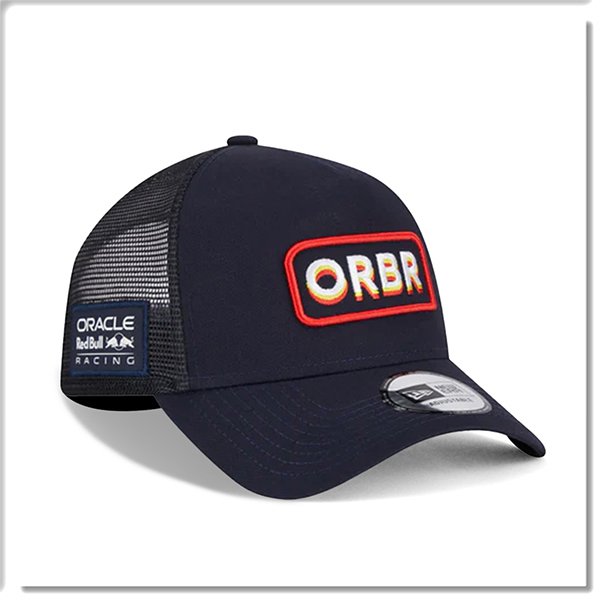 【ANGEL NEW ERA】NEW ERA 聯名 F1車隊 ORBR 紅牛 丈青 排字 卡車帽 9FORTY 網帽