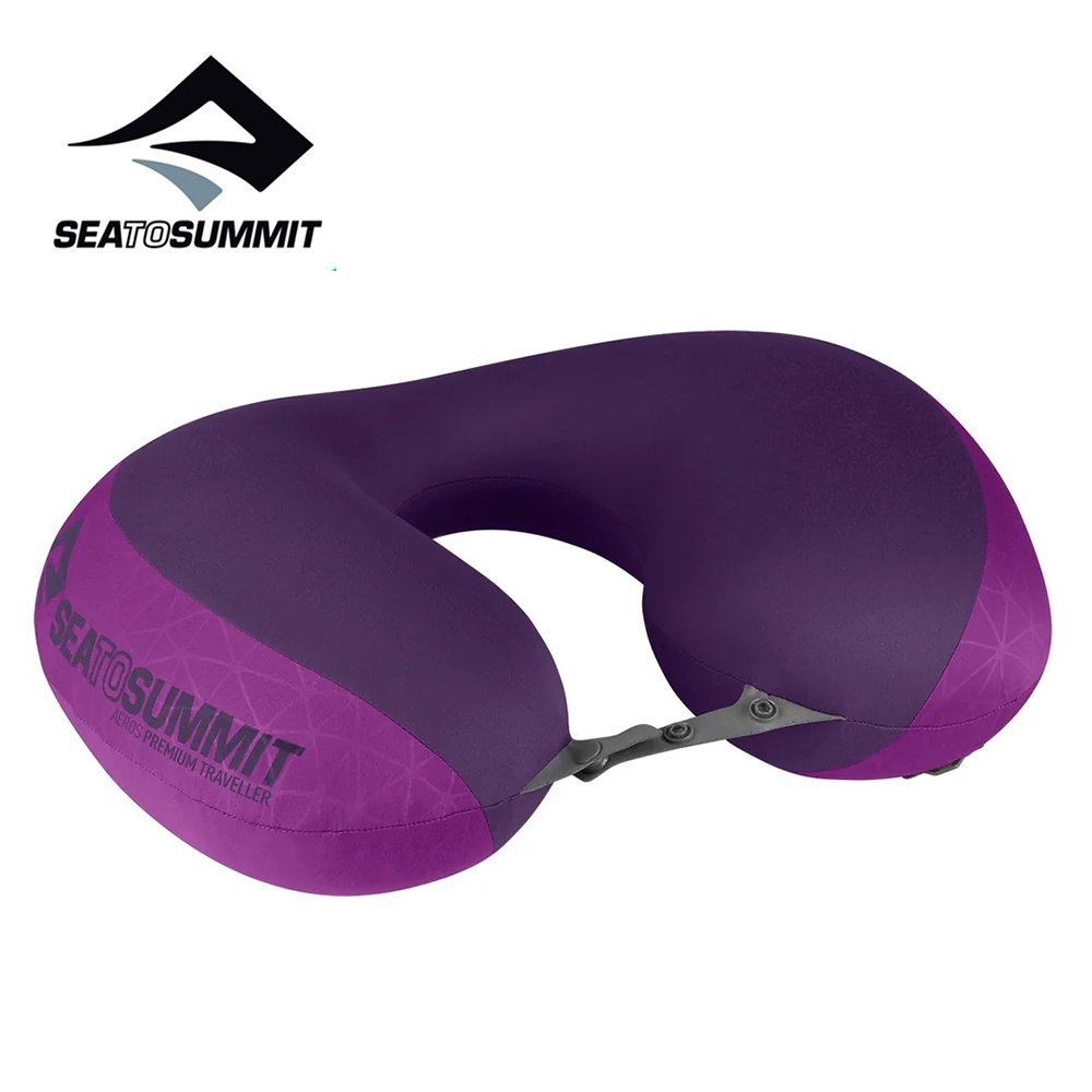 【Sea to Summit 澳洲】Aeros Premium Pillow 50D 充氣頸枕 2.0 紫色 (STSAPILPREMYHA)