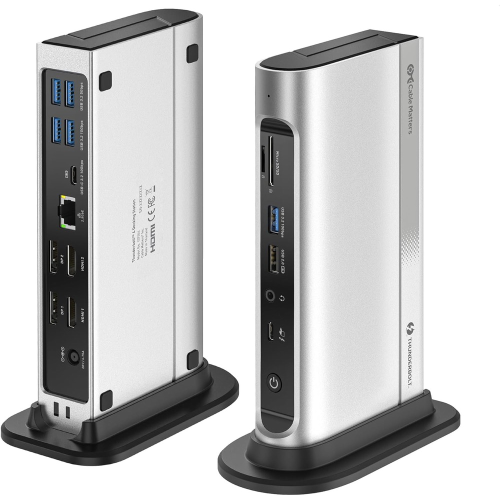 [4美國直購] Cable Matters 107054 16合1 40Gbps Thunderbolt 4 Dock 擴充埠 適 MacBook Pro M1 M2 M3