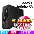 MSI Infinite S3 14NSA-1646TW(i5-14400F/16G/1T SSD/GTX1650 VENTUS/W11)