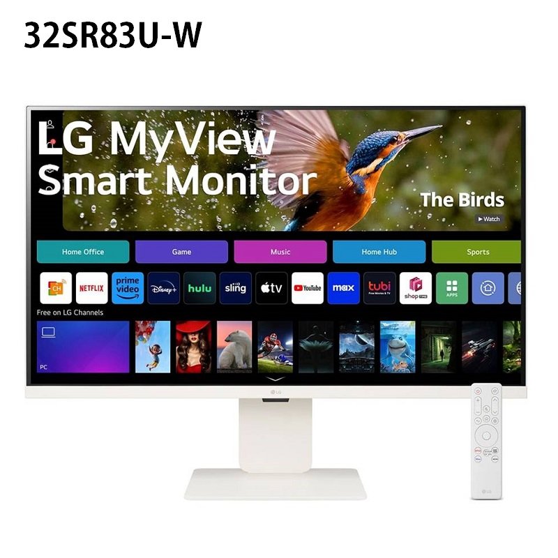 米特3C數位–LG 32SR83U-W 31.5吋 MyView 4K IPS智慧聯網螢幕 3840x2160