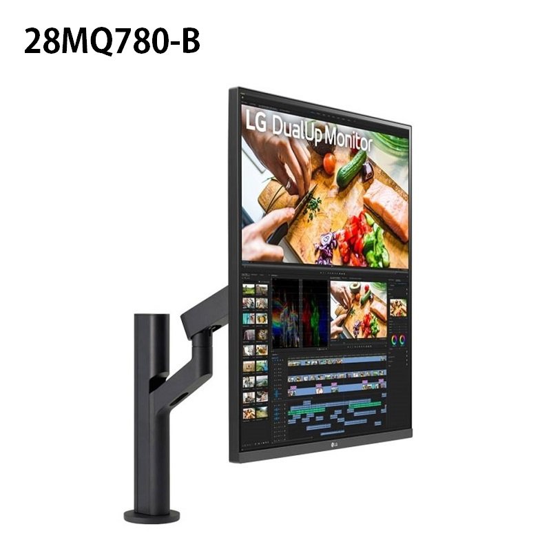 米特3C數位–LG 28MQ780-B 28吋Dual Up雙能機16:18 NanoIPS多工電腦螢幕 懸轉支架