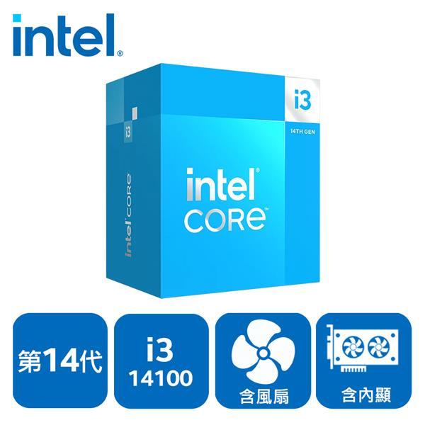 (聊聊享優惠) INTEL 盒裝Core i3-14100 (台灣本島免運費)