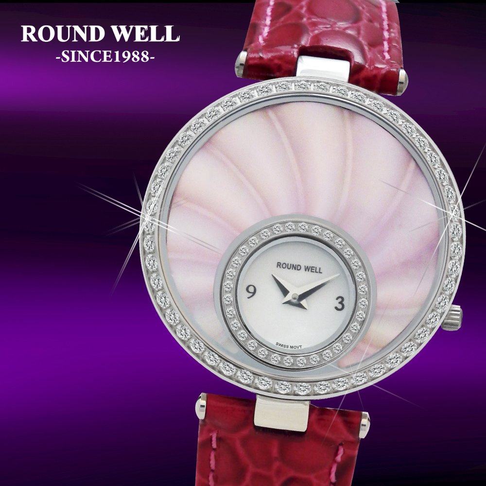 【ROUND WELL 浪威】優雅風采珠寶腕錶(RW3106 R)