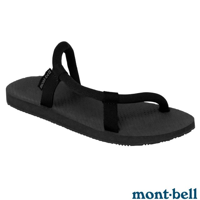 【MONT-BELL】Sock-On Sandals 自動調校織帶休閒拖鞋.涼鞋/防滑鞋床設計.EVA輕量鞋底/1129715 BK 黑色