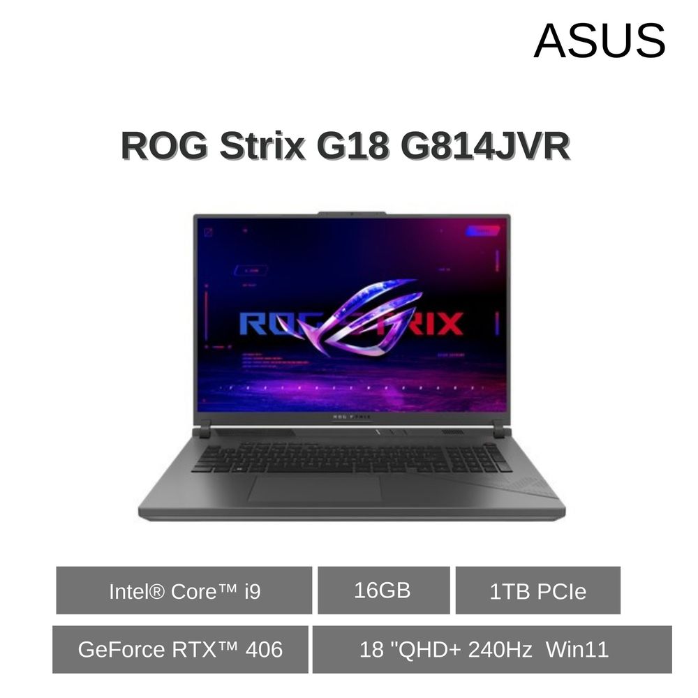 ASUS ROG Strix G18 G814JVR-0023G14900HX-NBL 電競筆電