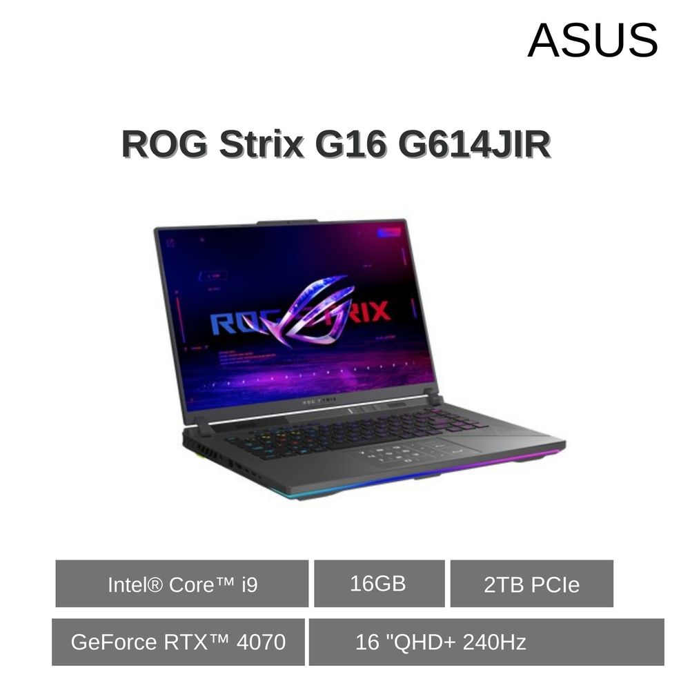 ASUS ROG Strix G16 G614JIR-0043G14900HX-NBL 電競筆電