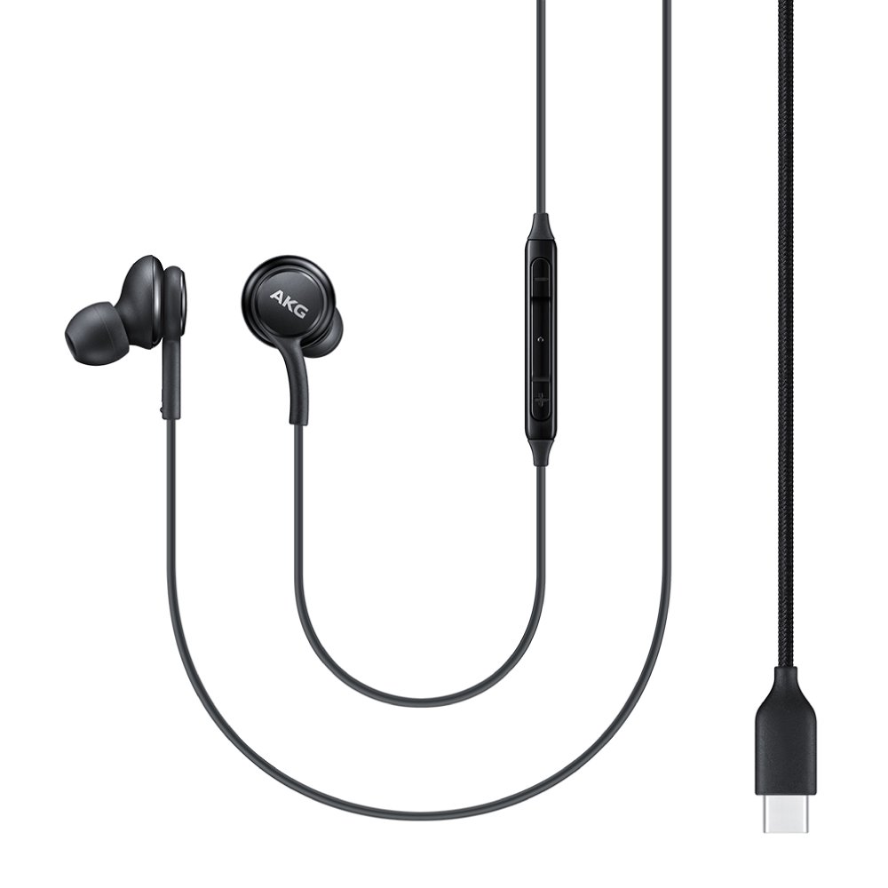 SAMSUNG 三星適用 A系列 Type C入耳式耳機 AKG雙動圈 (袋裝) - 黑色