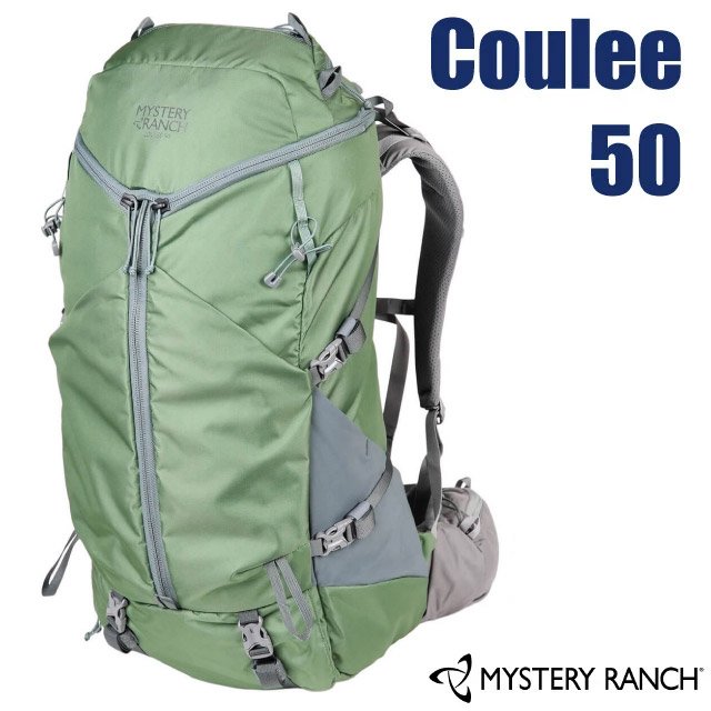 【Mystery Ranch 神秘農場】Coulee 50 登山健行背包(M).自助旅行運動背包.雙肩後背包/3-ZIP三向拉鍊設計.可調式背板/112816 冷杉綠