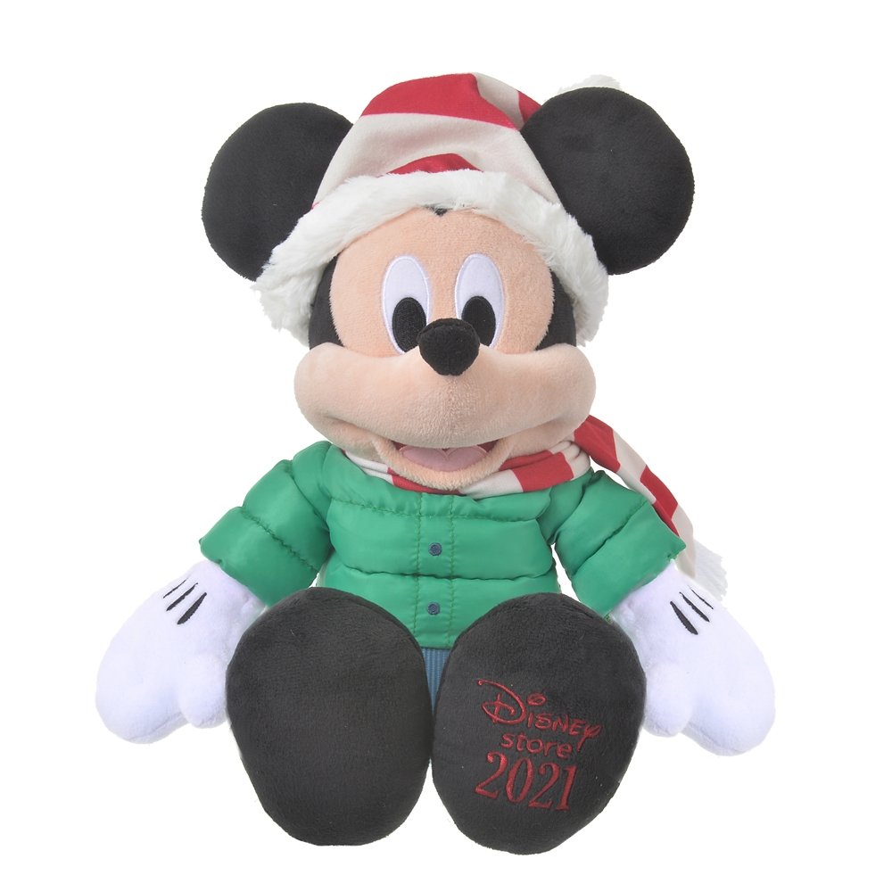 JPGo 迪士尼 米奇 米妮 米老鼠 聖誕節 絨毛玩偶 對娃 娃娃 布偶 玩偶 收藏 禮物 迪士尼專賣店帶回