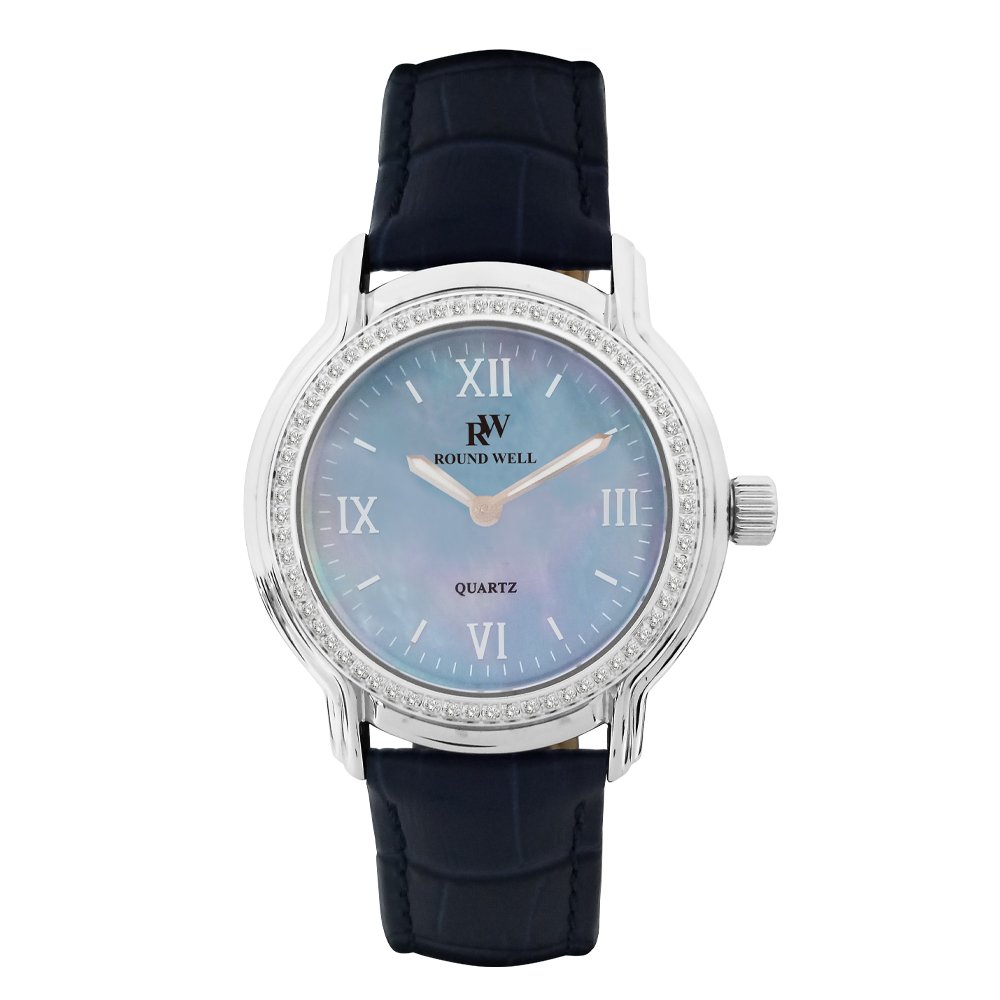【ROUND WELL浪威錶】藍色海洋美鑽碗表 (RW 3016 S )