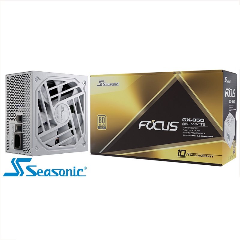 米特3C數位–SeaSonic 海韻 FOCUS GX 850(V3) 白色電源供應器/SSR-850FX³