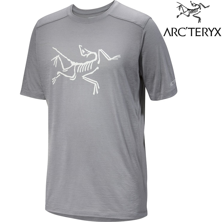 Arcteryx 始祖鳥 Ionia Logo 男款 羊毛短袖圓領衫 X000006796 太空灰 Void