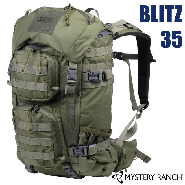 【Mystery Ranch 神秘農場】BLITZ 35 戰術日用背包35.8 L(S/M).電腦背包.雙肩後背包/15吋筆電隔間/可拆卸腰帶/ 61363 森林綠