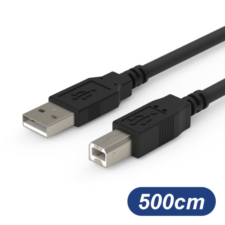USB2.0 USB-A To USB-B 傳輸線 500cm 5米 適用 列印機線 印表機線