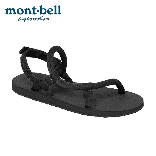 日本 mont-bell Lock-On 休閒涼鞋 中性款 黑 # 1129714BK