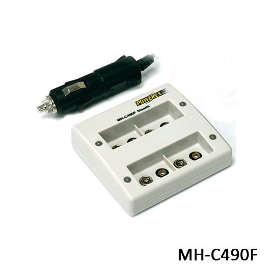 【MR3C】含稅附發票 MAHA-POWEREX MH-C490F 9V 智慧鎳氫電池充電器