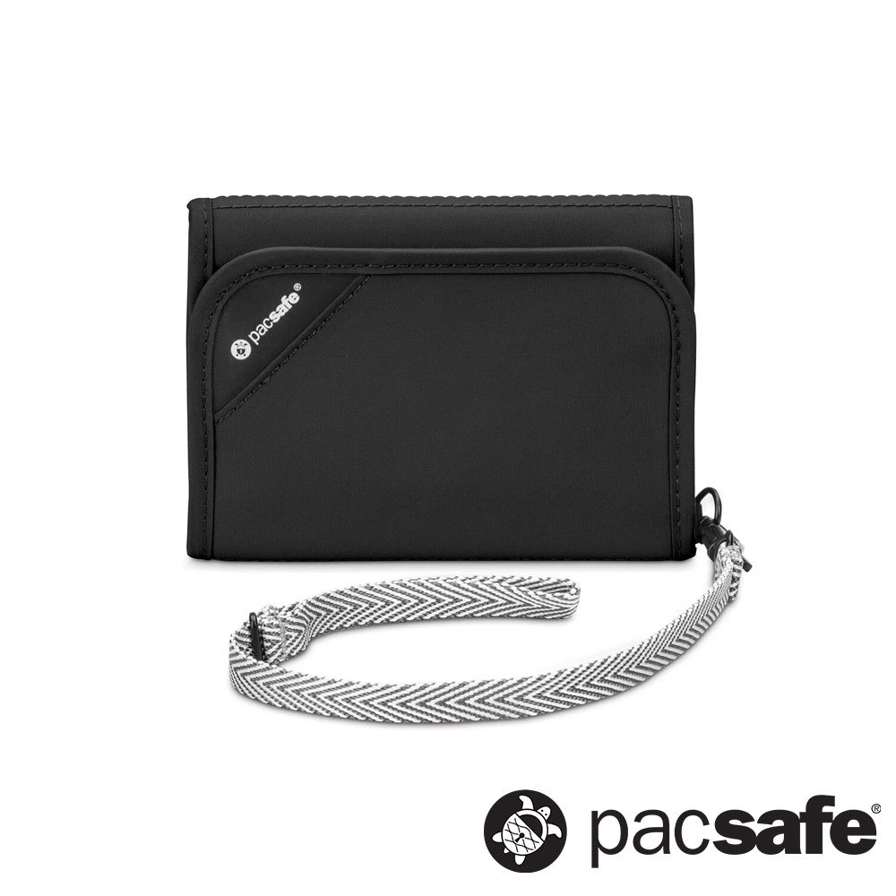 【Pacsafe】RFID V125 錢夾『黑』10558100 戶外 旅遊 出國 度假 休閒 錢包 皮夾