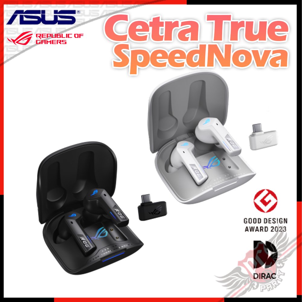 [ PC PARTY ] 華碩 ASUS ROG Cetra True Wireless SpeedNova 真無線藍芽耳機 藍牙/2.4G