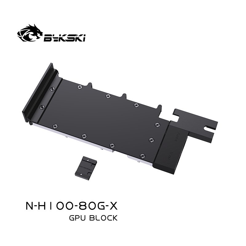 AI散熱解決方案 Bykski N-H100-80G-X 顯卡水冷頭(NVIDIA H100 80GB顯示卡專用)
