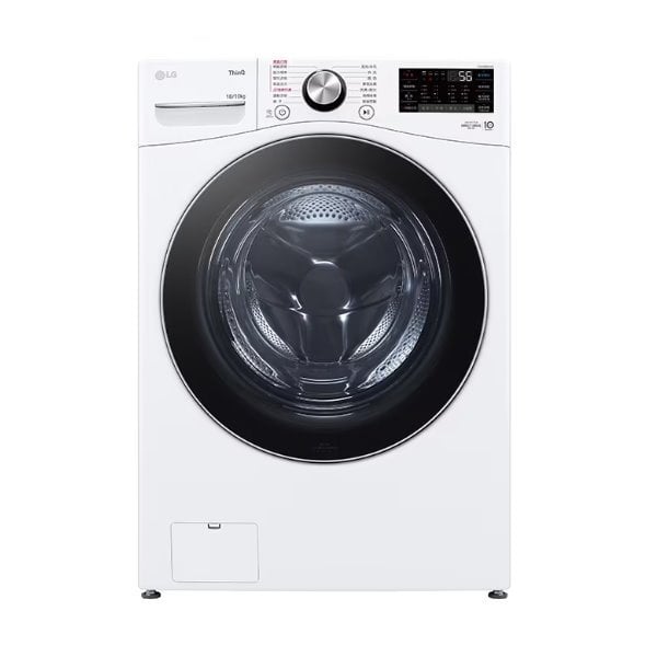 【LG】18Kg 蒸氣滾筒洗衣機(蒸洗脫烘)《WD-S18VDW》(冰瓷白)