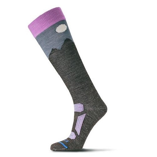 美國 FITS 超輕型滑雪襪-羊毛襪 Ultra Light Ski OTC Roger F2003-202 紫水晶蘭