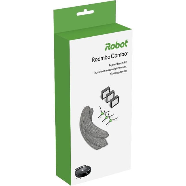 [4美國直購] iRobot Roomba Combo j7+ j9+ 原廠 套件組 (不適用RoombaJ7+/Combo i5/j5) 抹布2片過濾網3個邊刷3支 #4812261_TD5