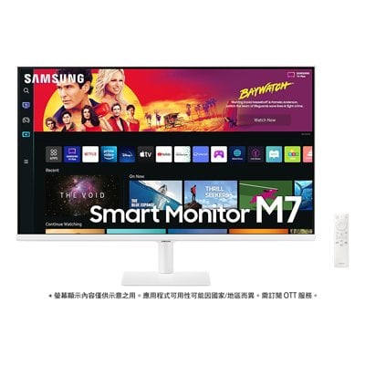 SAMSUNG 三星 M7 32吋 S32BM703UC 智慧聯網螢幕 (2022) 白色