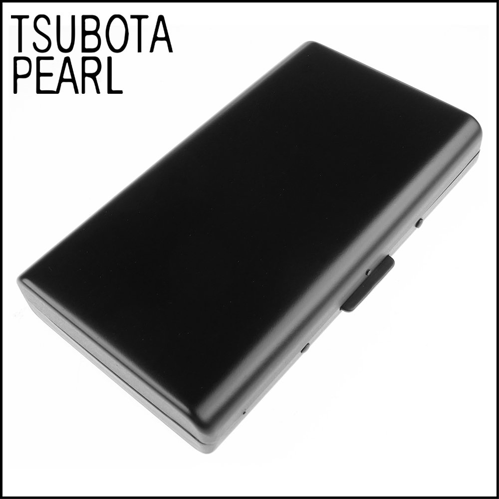 ◆斯摩客商店◆【Pearl 珍珠】日本進口~Casual metal 長煙盒(14支入/銷光黑款) NO.1-59069-10