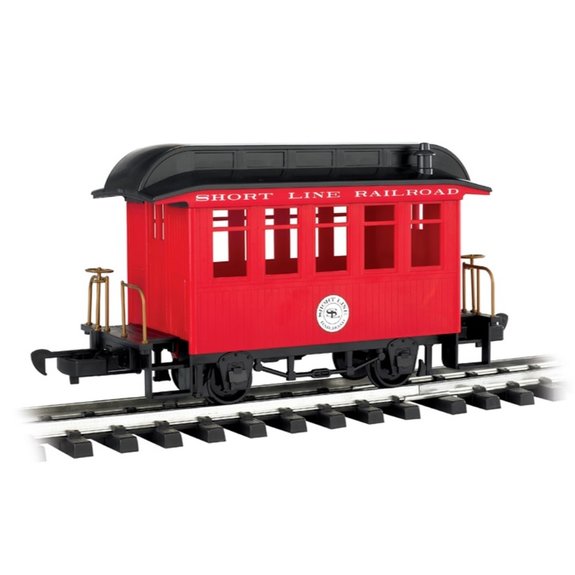 MJ 預購中 Bachmann 97089 LS規 Li'l Big Haulers - Coach Short Line Railroad Red w/Black Roof 客車廂
