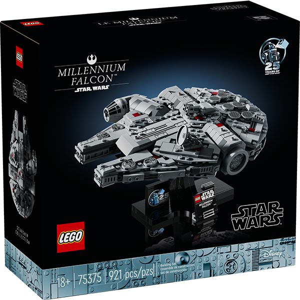 LEGO 樂高 75375 星際大戰系列 Star Wars 千年鷹號 921P 外盒28*26*12cm