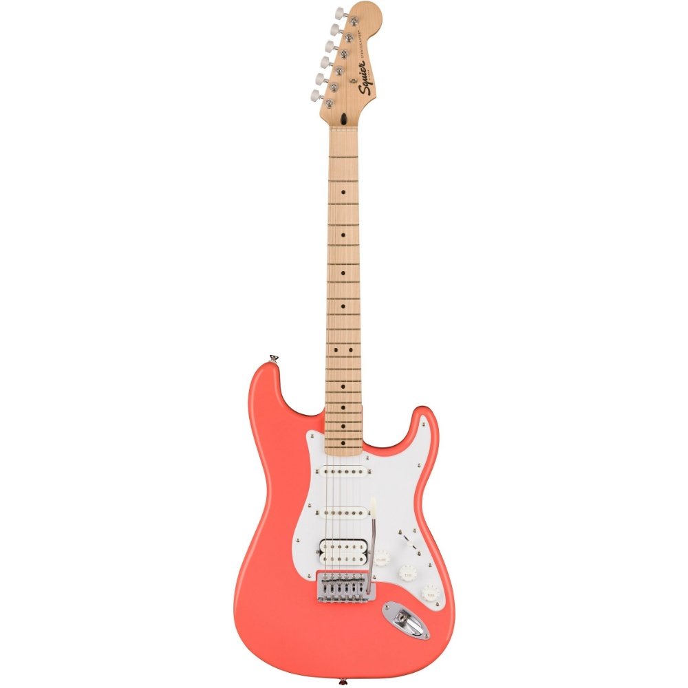《民風樂府》Fender Squier Sonic Stratocaster HSS 電吉他 珊瑚色 全新品公司貨 附贈配件 可特價加購音箱