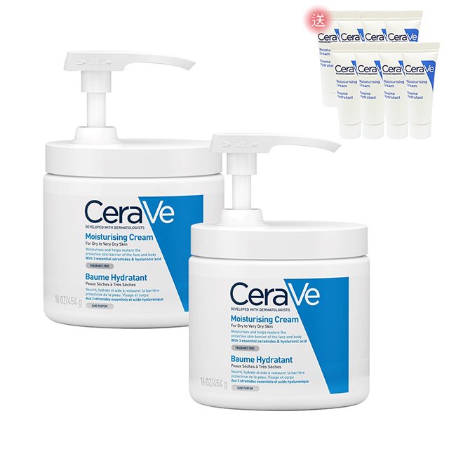 CeraVe適樂膚 長效潤澤修護霜454g雙入加量組