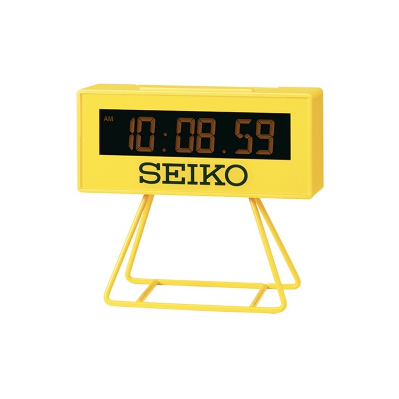 (新款 日本公司貨) SEIKO SQ815Y 比賽計時鐘造型 多功能 電子鐘 時鐘 桌上 鬧鐘 競賽 計時 碼錶 日曆