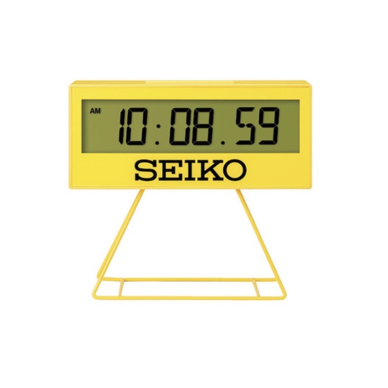 (新款 日本公司貨) SEIKO SQ817Y 比賽計時鐘造型 多功能 電子鐘 時鐘 掛置兩用 鬧鐘 競賽 計時 碼錶 日曆