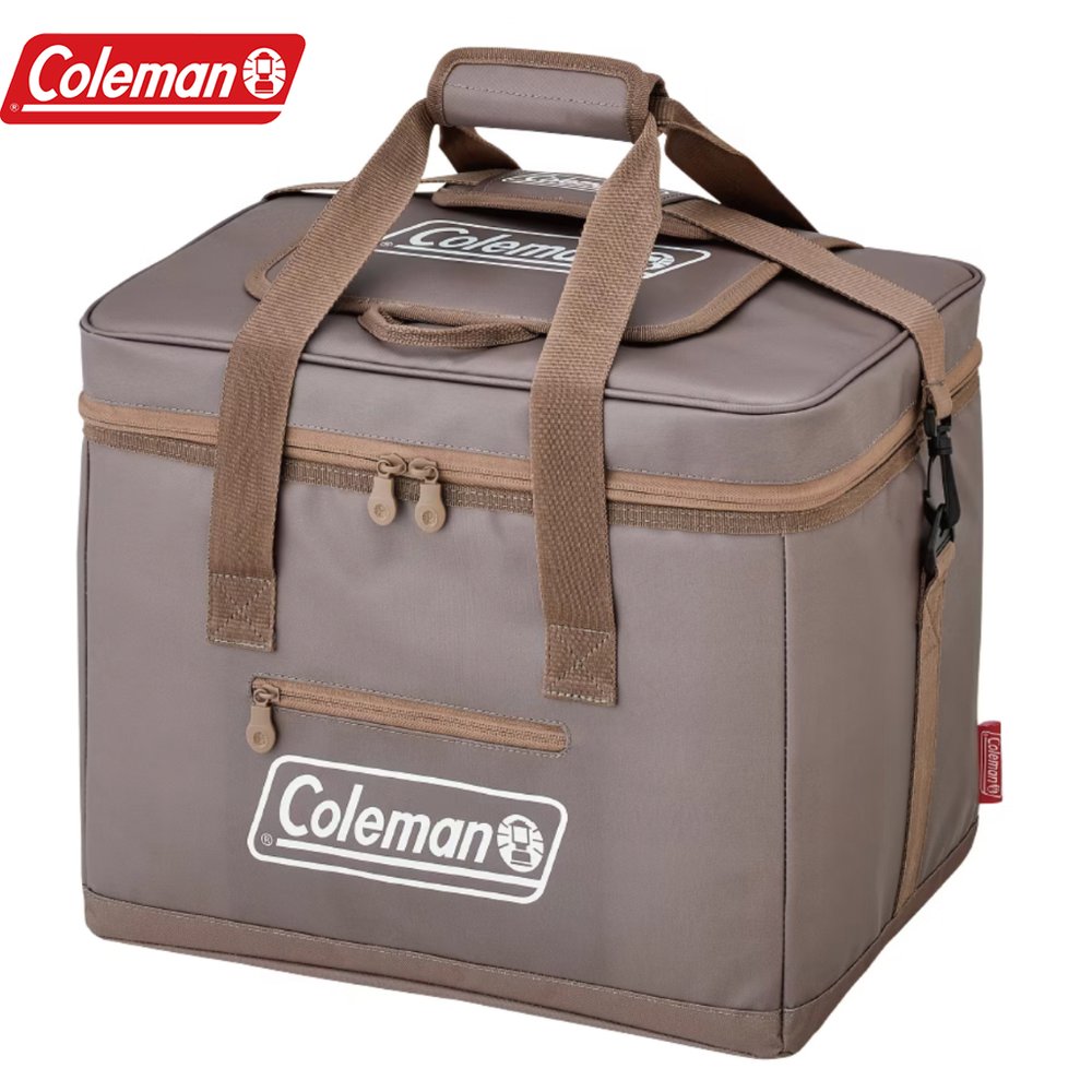 《台南悠活運動家》Coleman CM-06784 25L灰咖啡終極保冷袋 軟式冰桶 露營野餐 購物袋 保冷力約42小時