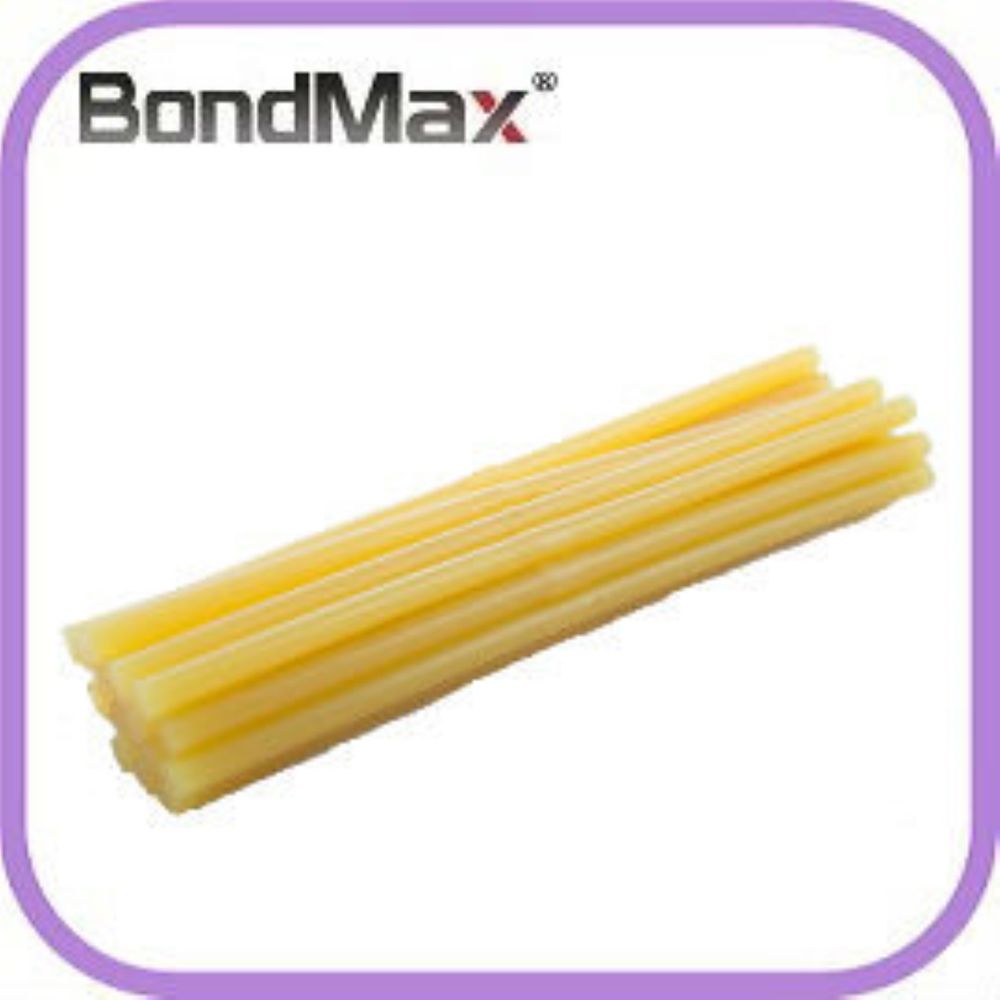 【BondMax】台灣製造 MIT -品質保證 手工藝DIY 熱熔膠條 -黃色 25KG/箱 (粗款)