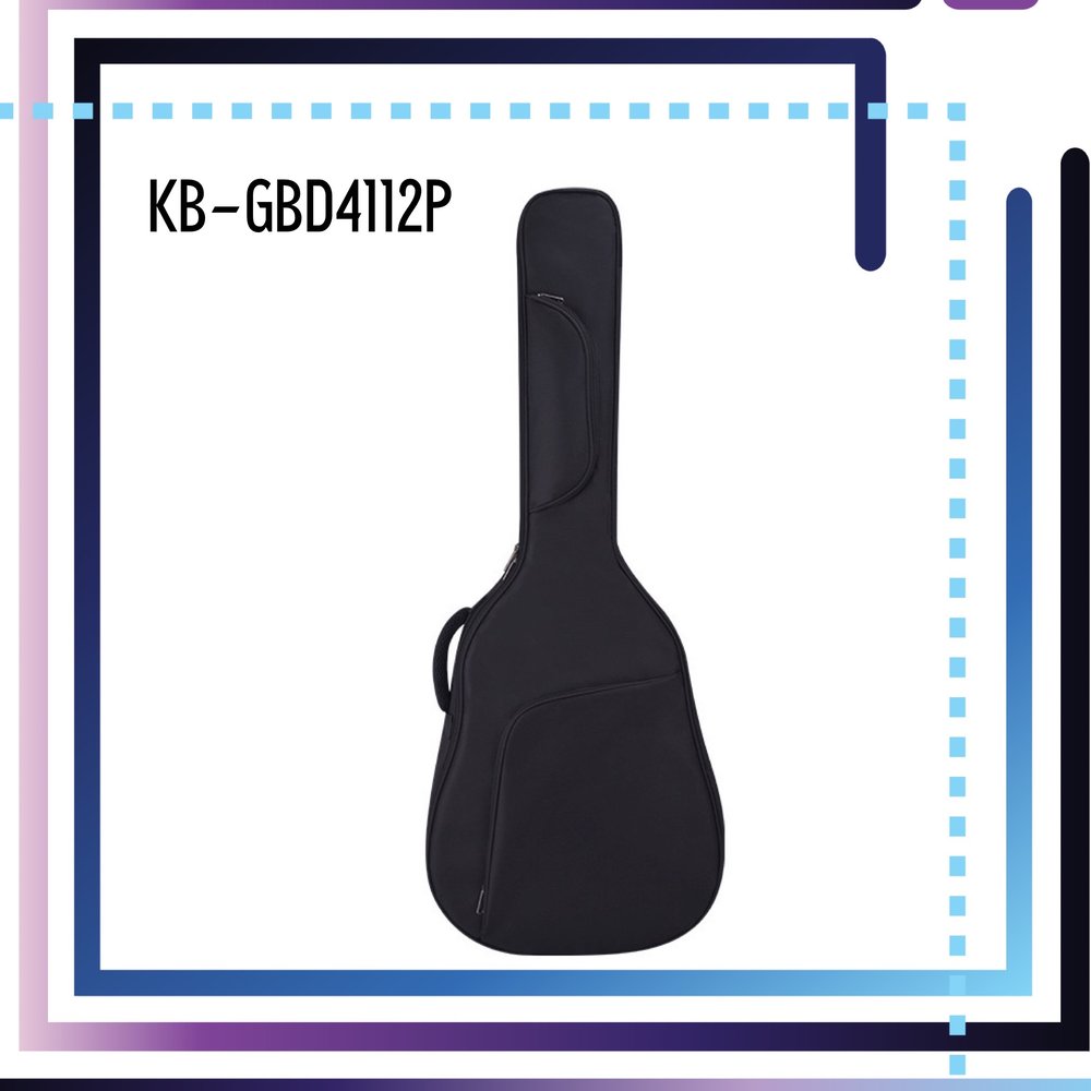 亞洲樂器 民謠吉他袋 KB-GBD4112P 12 mm / 帶琴枕