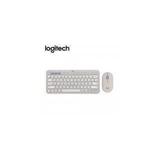 【Logitech 羅技】Pebble 2 Combo 無線藍牙鍵盤滑鼠組 迷霧灰