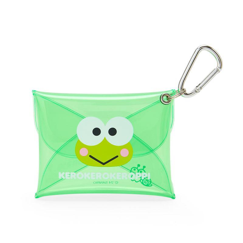 JPGO 預購 大眼蛙 皮皮蛙 大臉 迷你 透明保護套 附扣環 飾品包 鑰匙包 發票包 防水包 耳機包 JD41